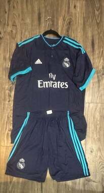 Adidas Real Madrid Fly Emirates Soccer Jersey and Shorts Kit